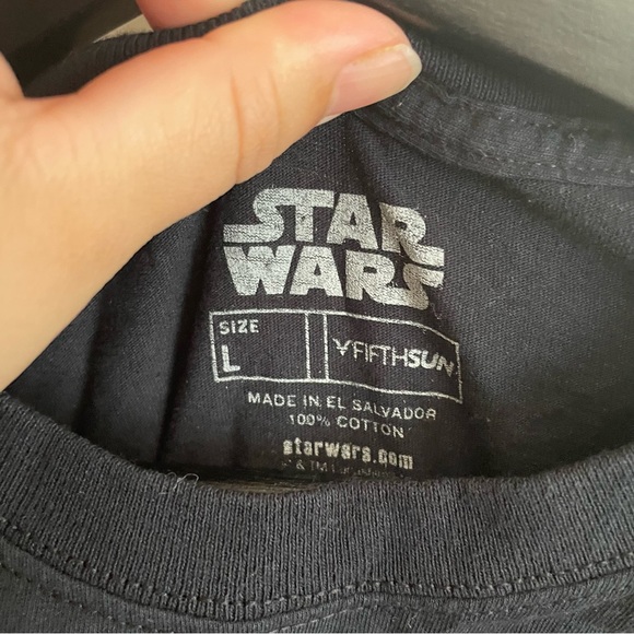 Mens Star Wars Christmas T-shirt Sz large I find your lack of fear disturbing - Picture 3 of 3